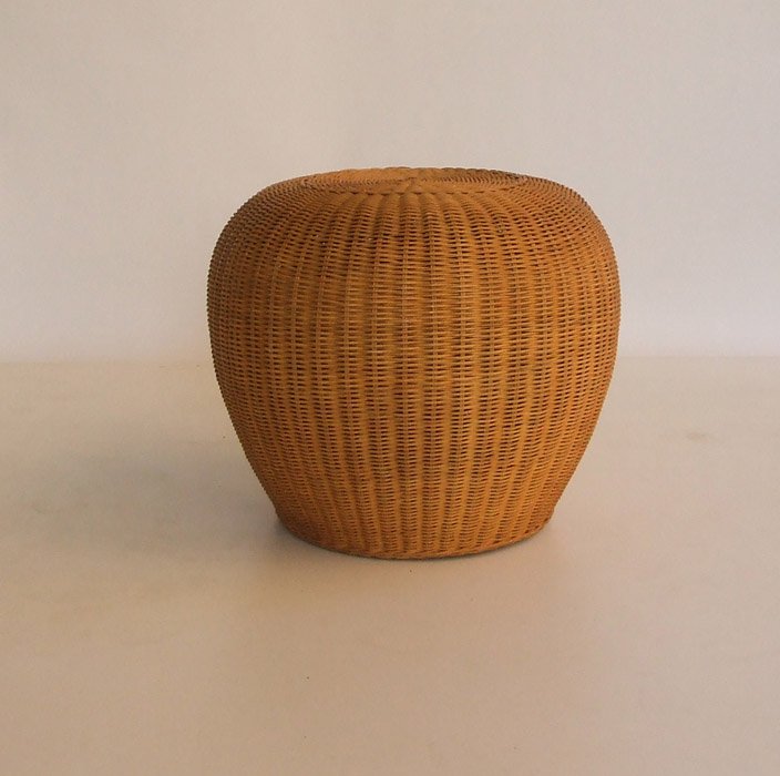 Pouf in midollino shop online arredi giardino Pouf in midollino colore mile